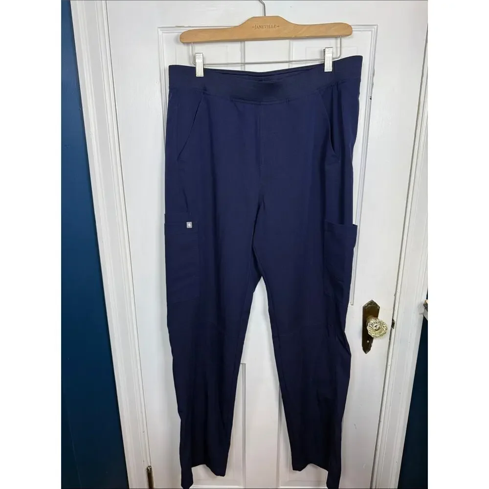 Figs Axim Cargo Scrub Pants in Navy M-386 Size XL